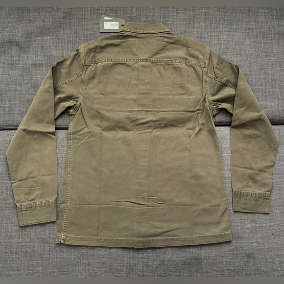 NEW Allsaints Mens Shirt SPOTTER military Medium With Tags Cargo Green - Picture 8 of 9